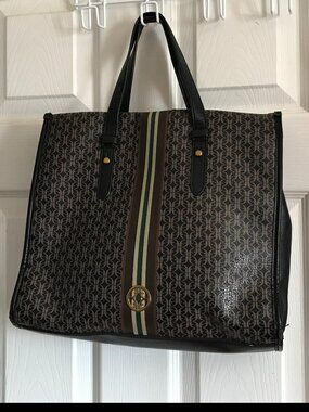 Fossil Coated Canvas Tote